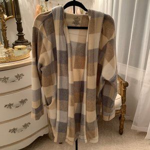 Cuddl Duds Stretch Fleece Plaid Jacket
